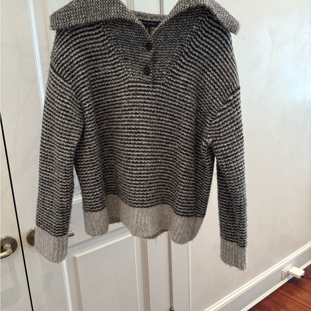 Striped Gray Sweater